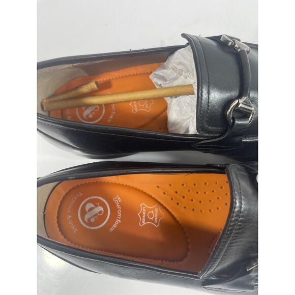 Thomas & Vine Burns Bit Shoes Men\'s Size 10.5 Black Slip On Loafers Dress New main image 7